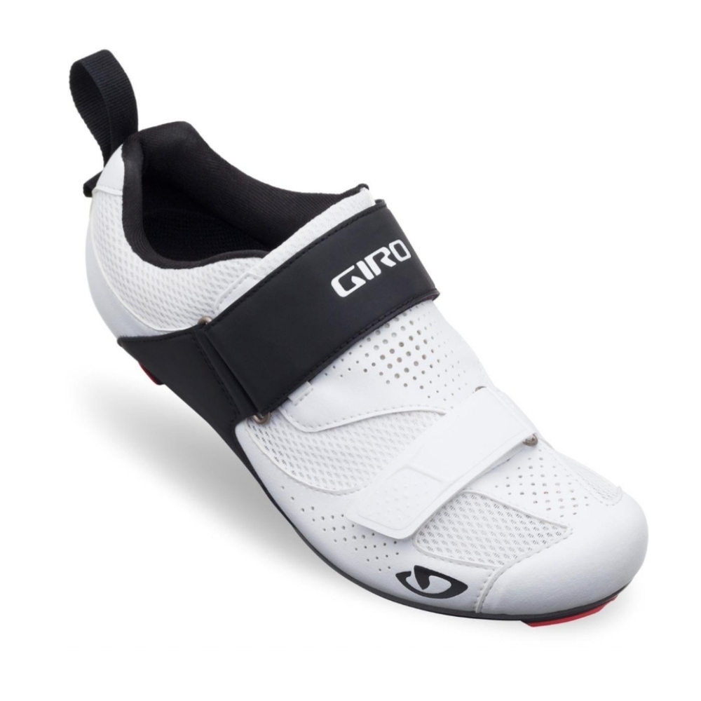 Giro Inciter Cycling Triathlon Tri Shoes, White Black, Sz 12.75